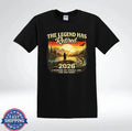 The Legend Has Retired 2026 Fishing Funny Retirement - Adult & Kids T-Shirts, Sweatshirts & Hoodies apparel design preview 1