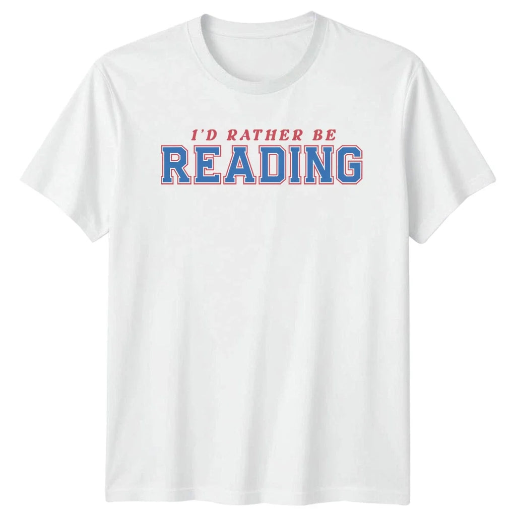 Id Rather Be Reading Book Lovers Gift For Him And Her - Adult & Kids T-Shirts, Sweatshirts & Hoodies apparel design preview 1
