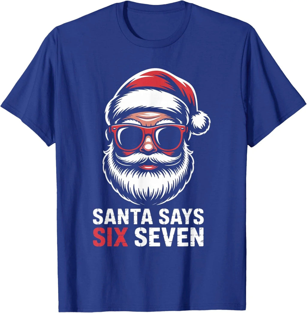 Meme Funny Six Seven Christmas 6 7 Santa - Adult & Kids T-Shirts, Sweatshirts & Hoodies apparel design preview 1