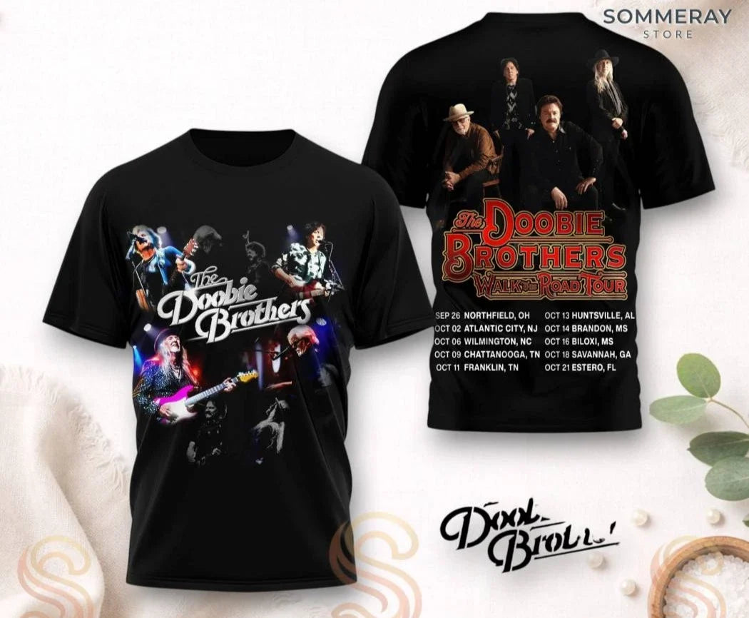 The Doobie Brothers Walk This Road Tour 2026 AOP - Adult & Kids T-Shirts, Sweatshirts & Hoodies apparel design preview 1