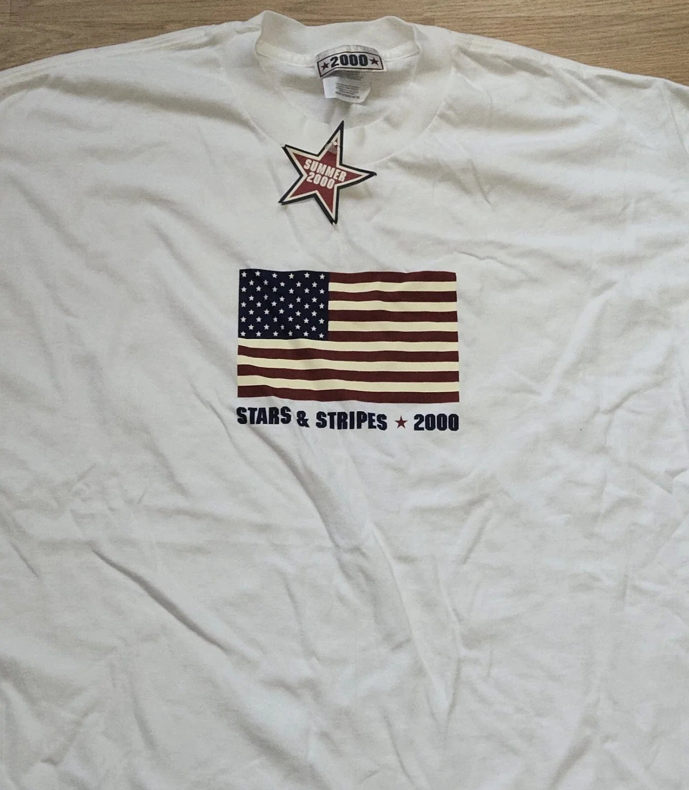 NWT VTG Y2K MILLENNIUM 2000 STARS STRIPES US FLAG - Adult & Kids T-Shirts, Sweatshirts & Hoodies apparel design preview 1