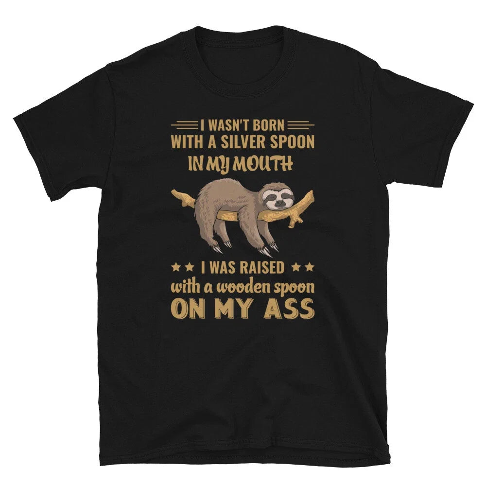 Silver Spoon Funny Novelty Sloth Classic Everyday - Adult & Kids T-Shirts, Sweatshirts & Hoodies apparel design preview 1
