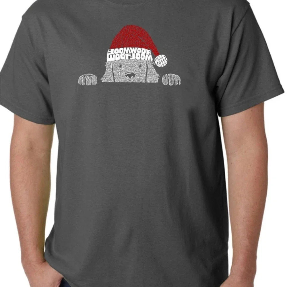 LA Pop Art Gray Christmas with Red and White Graphic. - Adult & Kids T-Shirts, Sweatshirts & Hoodies apparel design preview 1
