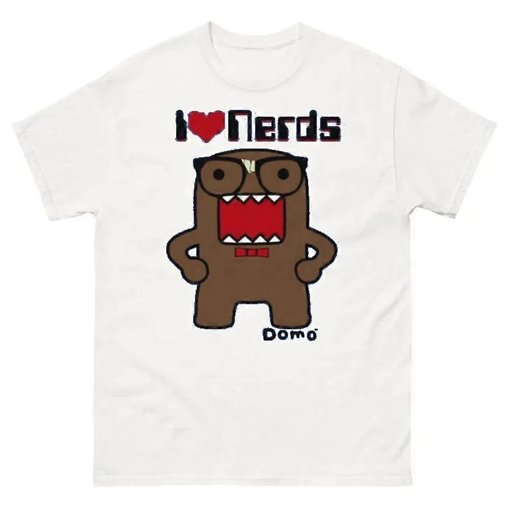 Domo Kun I Heart Nerds Graphic Y2K Kawaii Cartoon - Adult & Kids T-Shirts, Sweatshirts & Hoodies apparel design preview 1