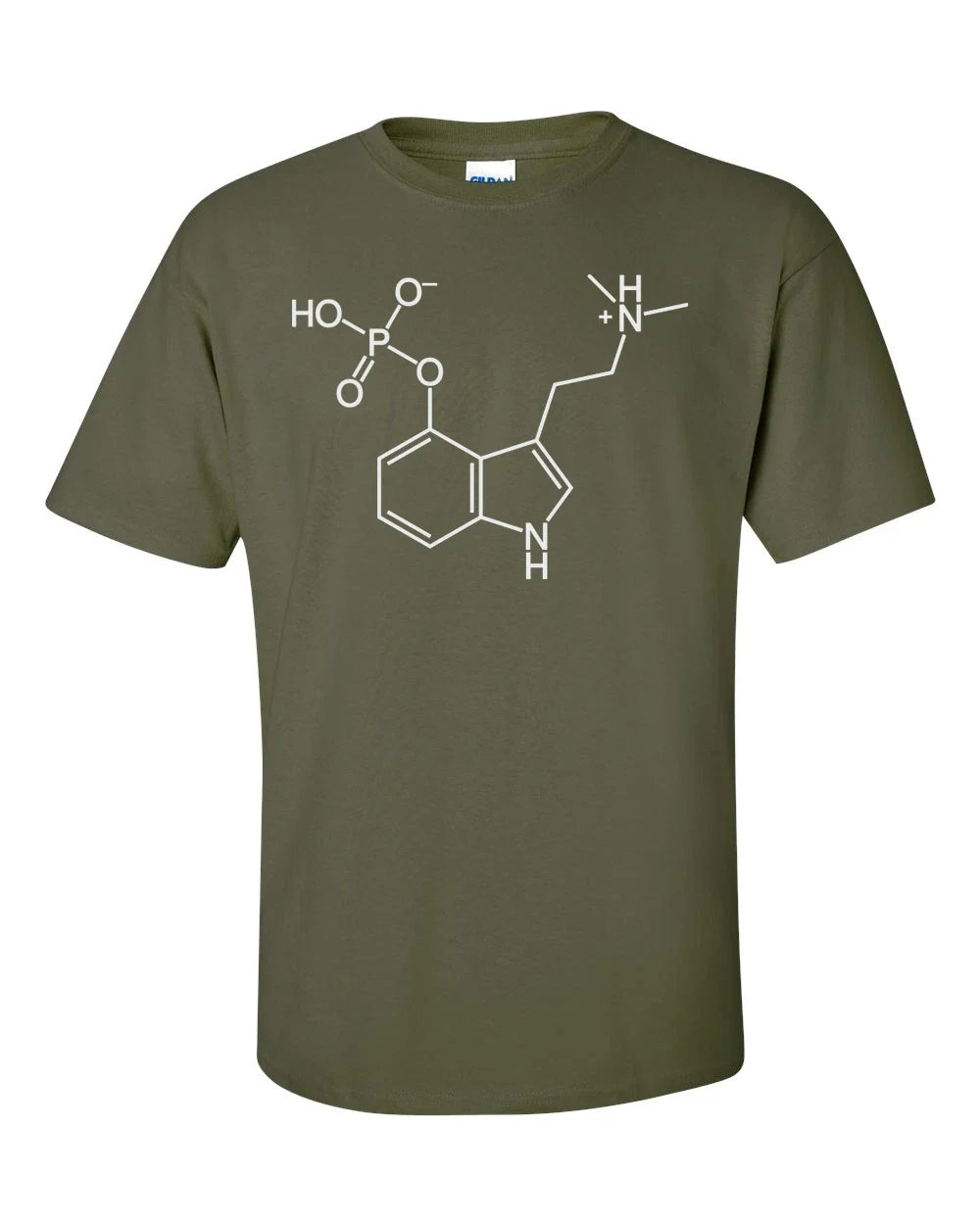 Psilocybin Molecule Magic Mushrooms 2d Skeletal - Adult & Kids T-Shirts, Sweatshirts & Hoodies apparel design preview 1