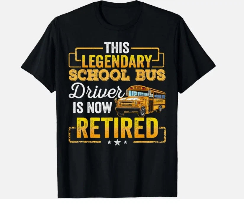School Bus Driver Retired Gift Men Women Funny - Adult & Kids T-Shirts, Sweatshirts & Hoodies apparel design preview 1