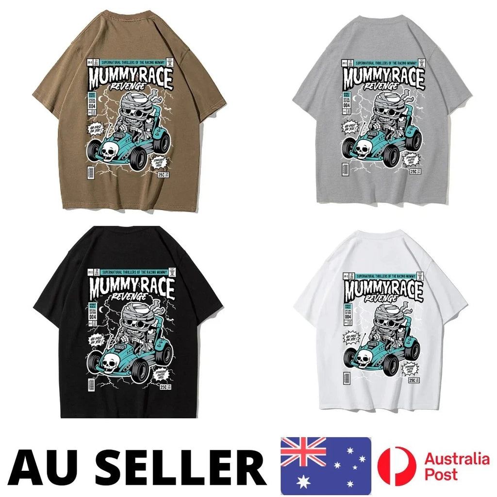 Mummyrace Driving A Go Kart Man Clothing Graphic - Adult & Kids T-Shirts, Sweatshirts & Hoodies apparel design preview 1