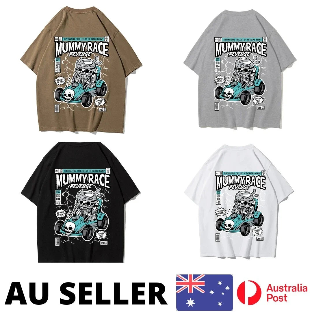 Mummyrace Driving A Go Kart Man Clothing Graphic - Adult & Kids T-Shirts, Sweatshirts & Hoodies apparel design preview 1