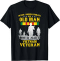 Never Underestimate an Old Man Vietnam Veteran Gift - Adult & Kids T-Shirts, Sweatshirts & Hoodies apparel design preview 1