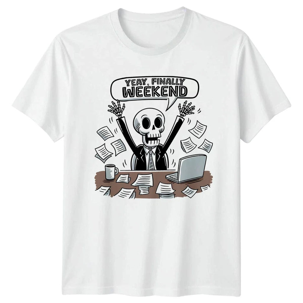 Yeay Finally Weekend Corporate Stress Office Humor - Adult & Kids T-Shirts, Sweatshirts & Hoodies apparel design preview 1