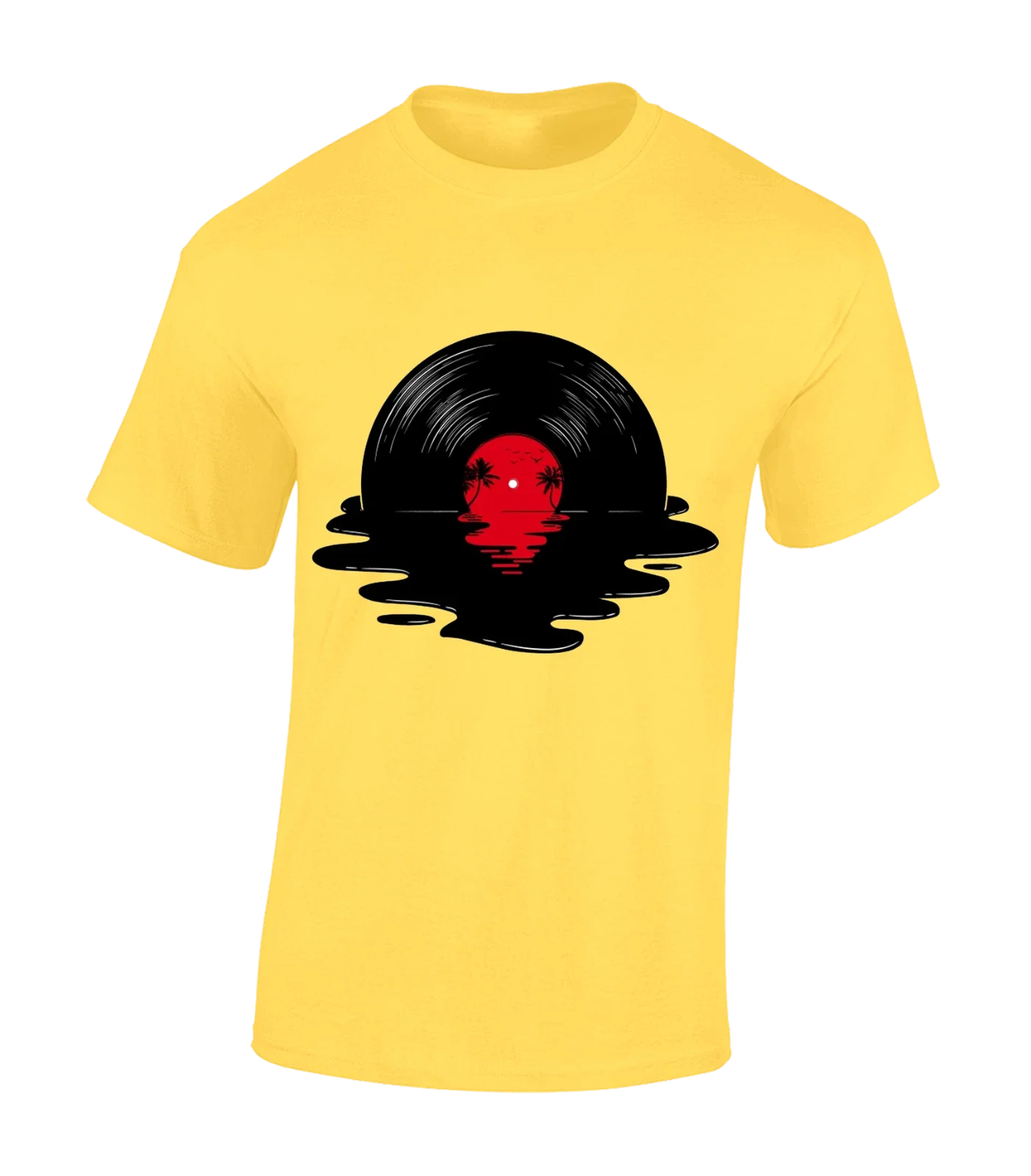 MELTED VINYL MENS RECORD MUSIC DJ RAVE ACID HOUSE - Adult & Kids T-Shirts, Sweatshirts & Hoodies apparel design preview 1