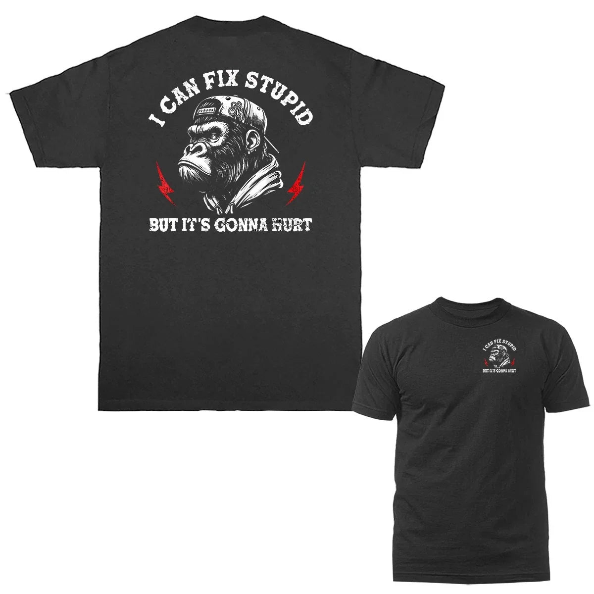 I Can Fix Stupid But It'S Gonna Hurt Funny Mechanic - Adult & Kids T-Shirts, Sweatshirts & Hoodies apparel design preview 1