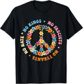 No Tyrants Kings Floral Peace Sign Political Protest - Adult & Kids T-Shirts, Sweatshirts & Hoodies apparel design preview 1