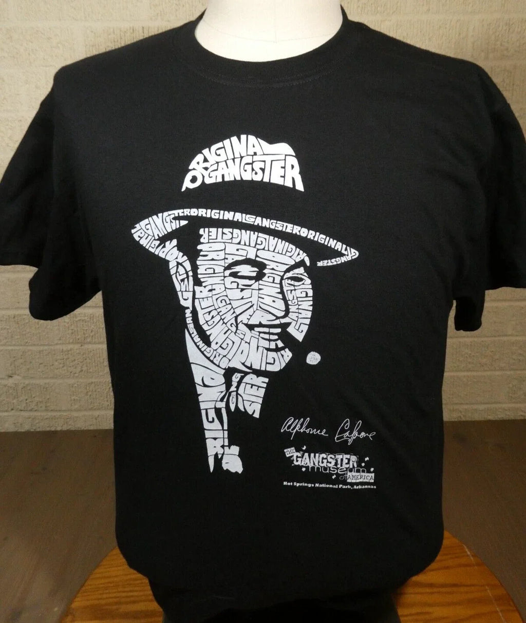 AL CAPONE Mobster Gangster Museum of America M NEW - Adult & Kids T-Shirts, Sweatshirts & Hoodies apparel design preview 1