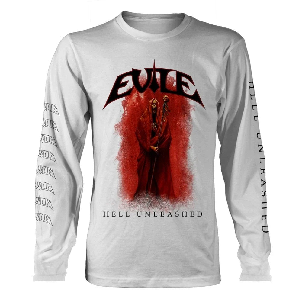 EVILE HELL UNLEASHED (WHITE) Medium - Adult & Kids T-Shirts, Sweatshirts & Hoodies apparel design preview 1