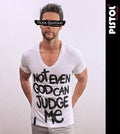Pistol Boutique Men's Fitted White Deep V Neck S-2XL - Adult & Kids T-Shirts, Sweatshirts & Hoodies apparel design preview 1