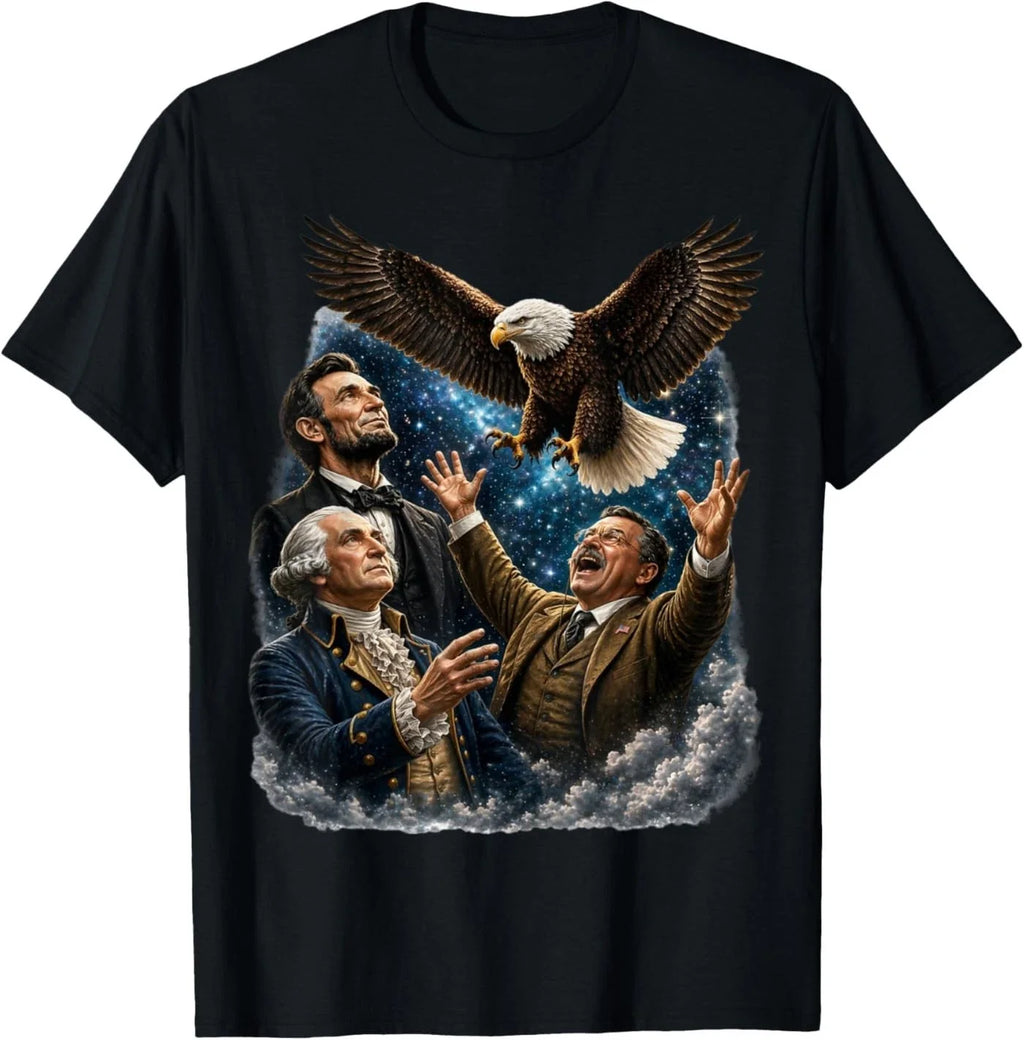 Funny Patriotic Presidents Bald Eagle USA Novelty - Adult & Kids T-Shirts, Sweatshirts & Hoodies apparel design preview 1