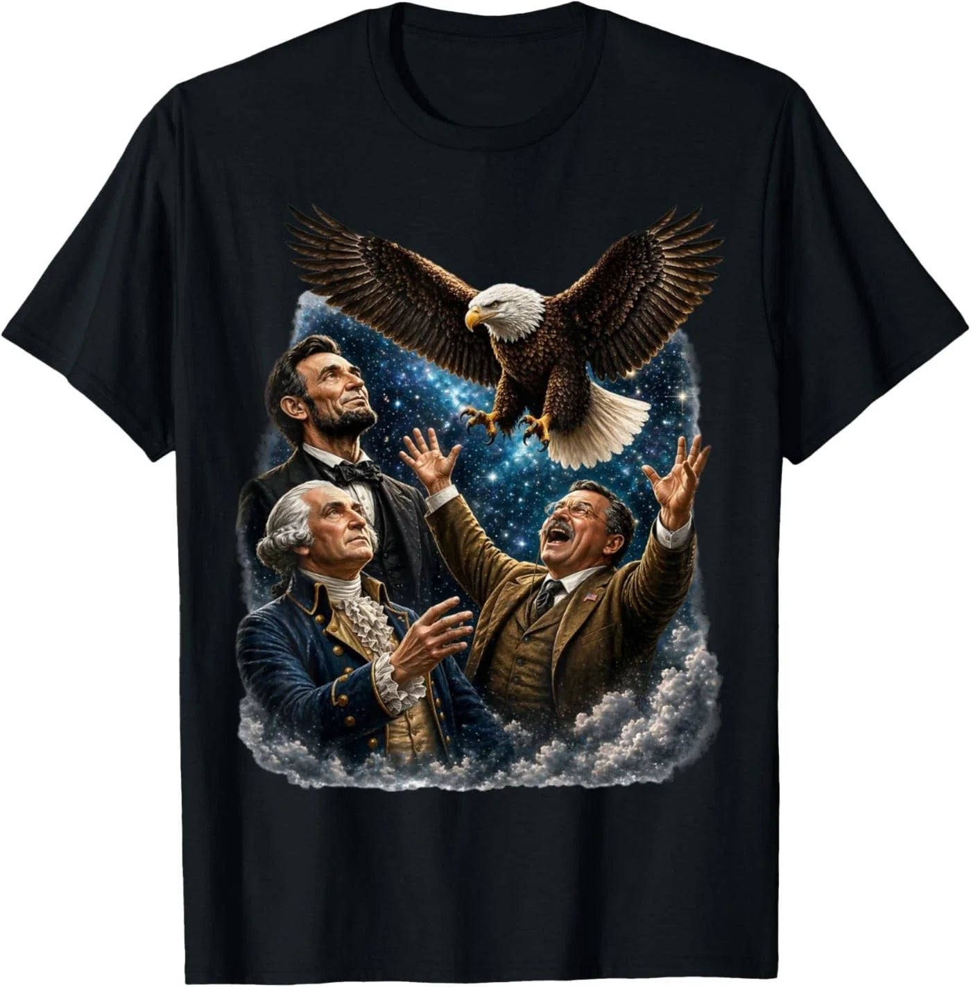 Funny Patriotic Presidents Bald Eagle USA Novelty - Adult & Kids T-Shirts, Sweatshirts & Hoodies apparel design preview 1
