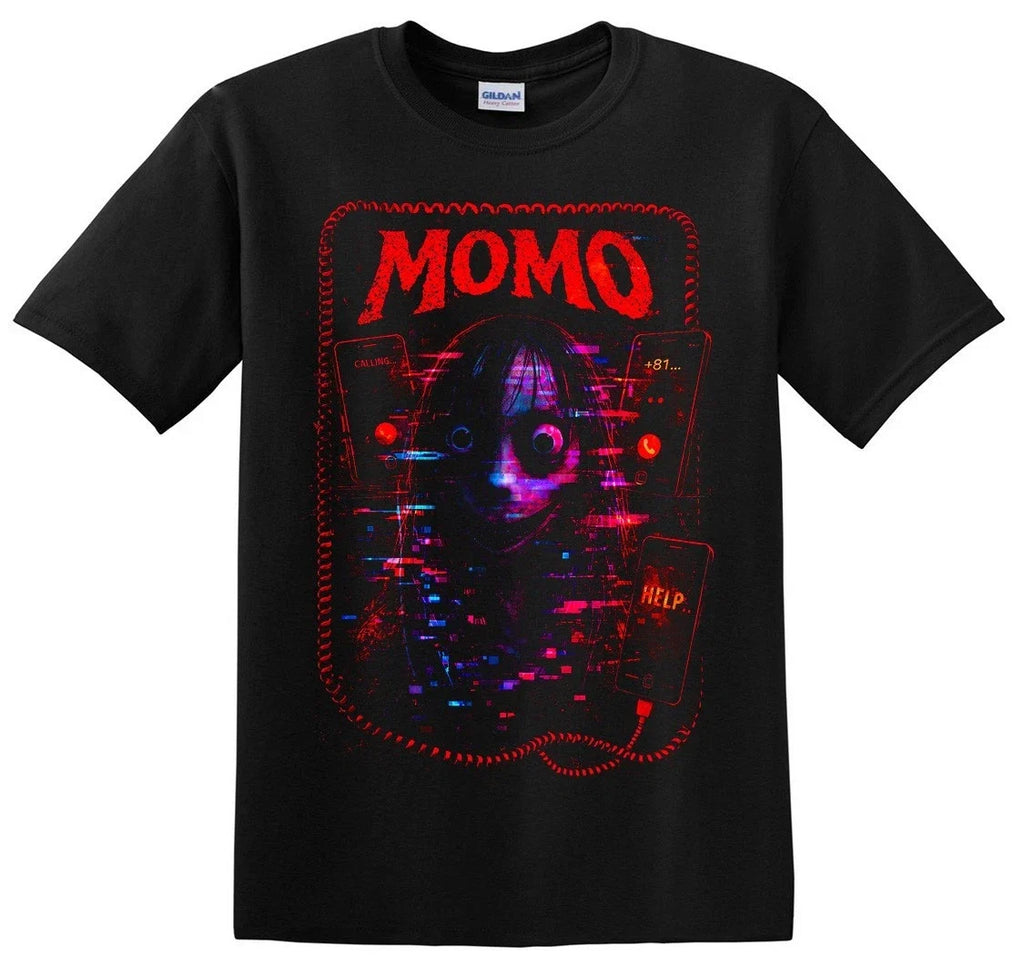 Momo Creepypasta Horror Goth, Grunge, Anime - Adult & Kids T-Shirts, Sweatshirts & Hoodies apparel design preview 1