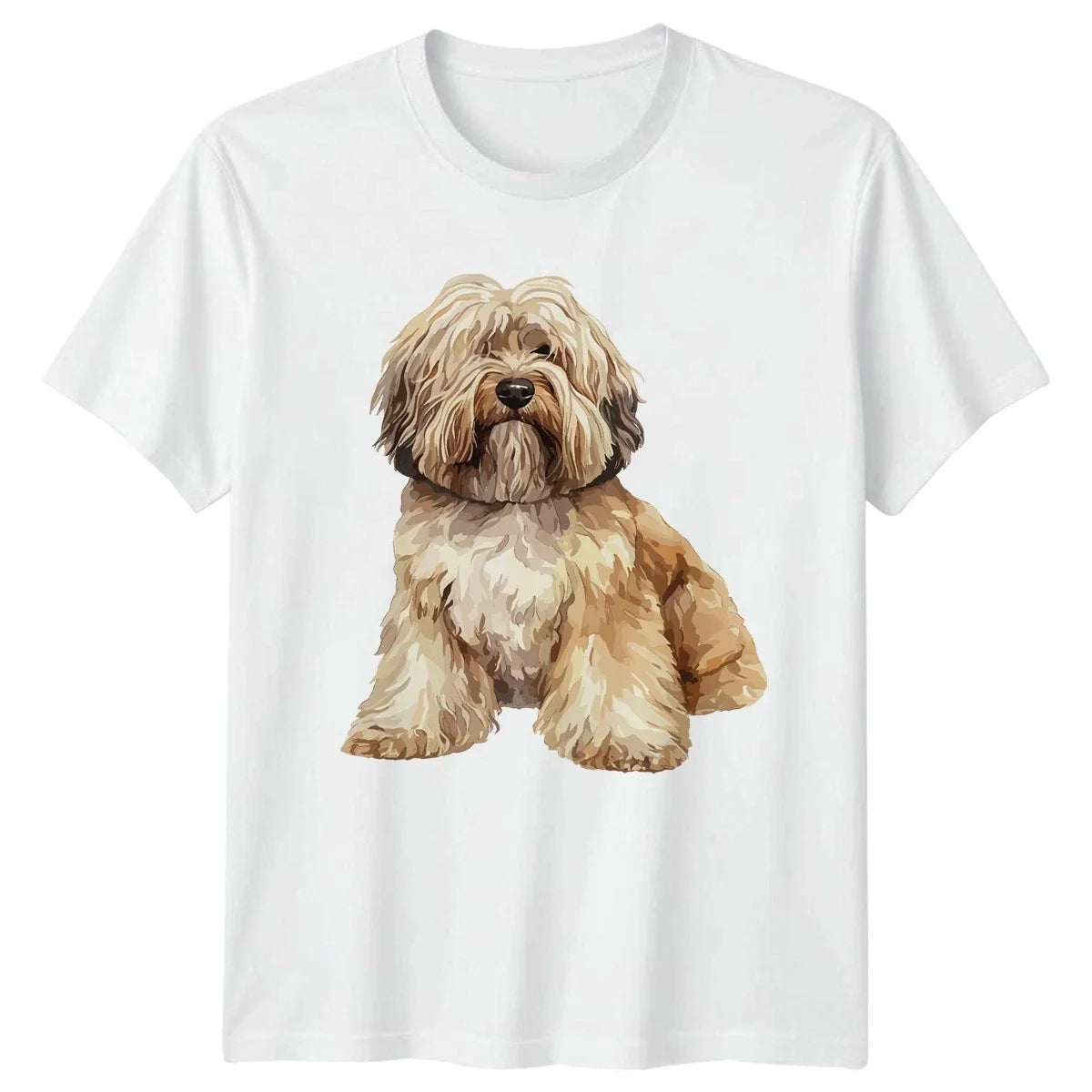 Shaggy Dog Portrait Pet Lover Gift For Him And Her - Adult & Kids T-Shirts, Sweatshirts & Hoodies apparel design preview 1