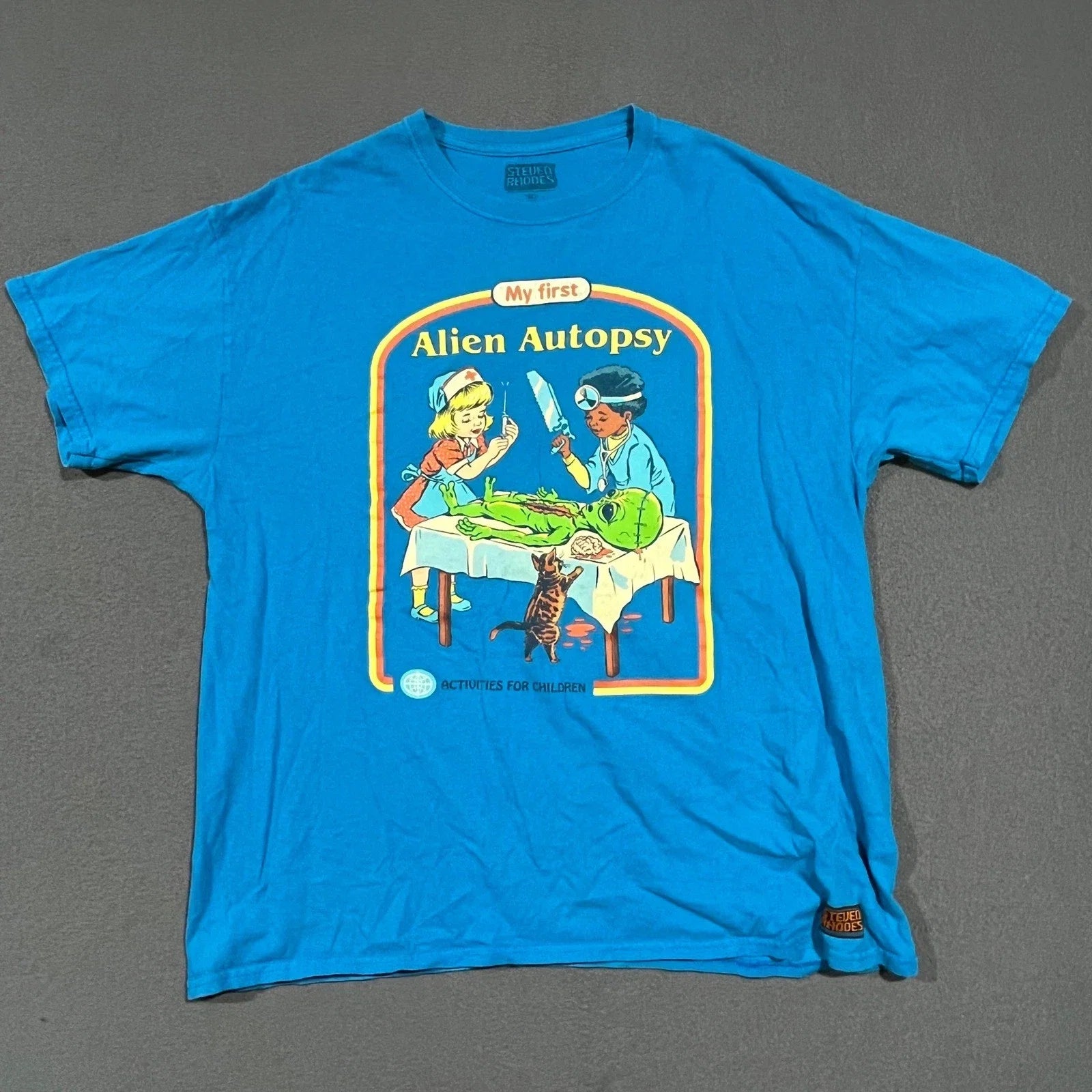 Steven Rhodes My First Alien Autopsy XL Mens Graphic - Adult & Kids T-Shirts, Sweatshirts & Hoodies apparel design preview 1