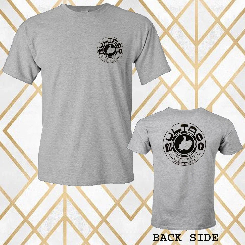 Bultaco Motorcycle Men's Gray Size S 3XL - Adult & Kids T-Shirts, Sweatshirts & Hoodies apparel design preview 1