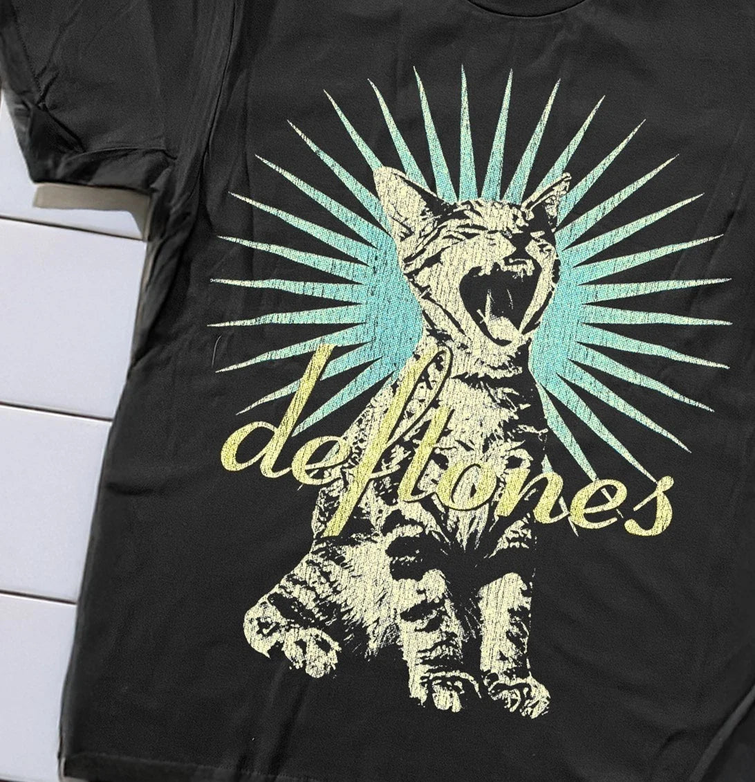90s Deftones Around The Fur Aged Black M - Adult & Kids T-Shirts, Sweatshirts & Hoodies apparel design preview 1