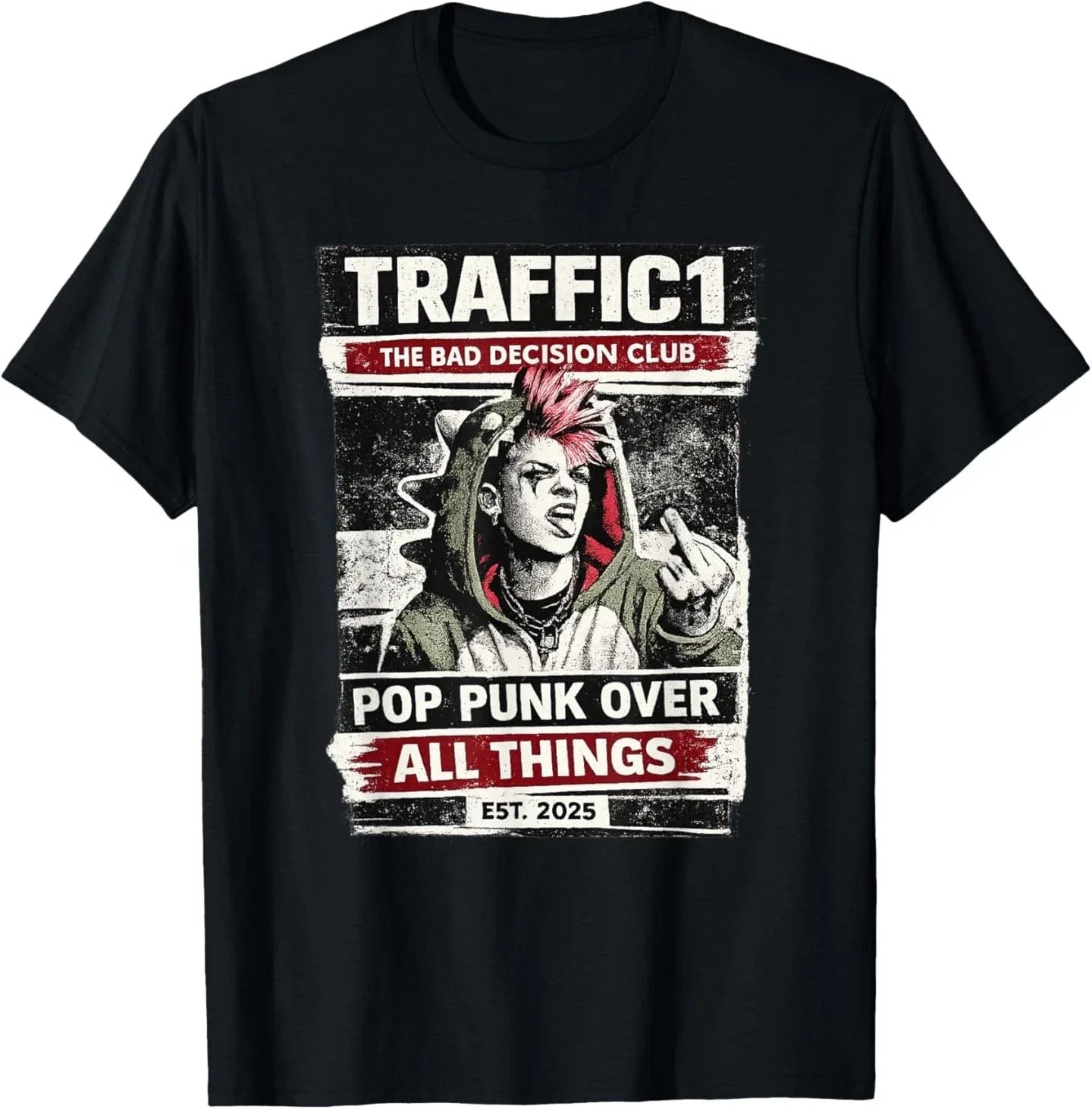 The Bad Decision Club Pop Punk Generation - Adult & Kids T-Shirts, Sweatshirts & Hoodies apparel design preview 1