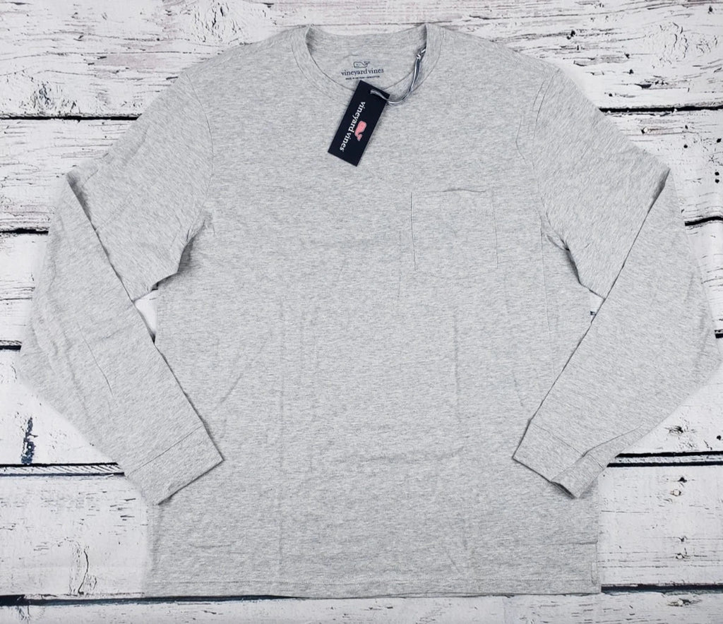 Vineyard Vines Men's Pocket Gray Size Large (L) NEW - Adult & Kids T-Shirts, Sweatshirts & Hoodies apparel design preview 1