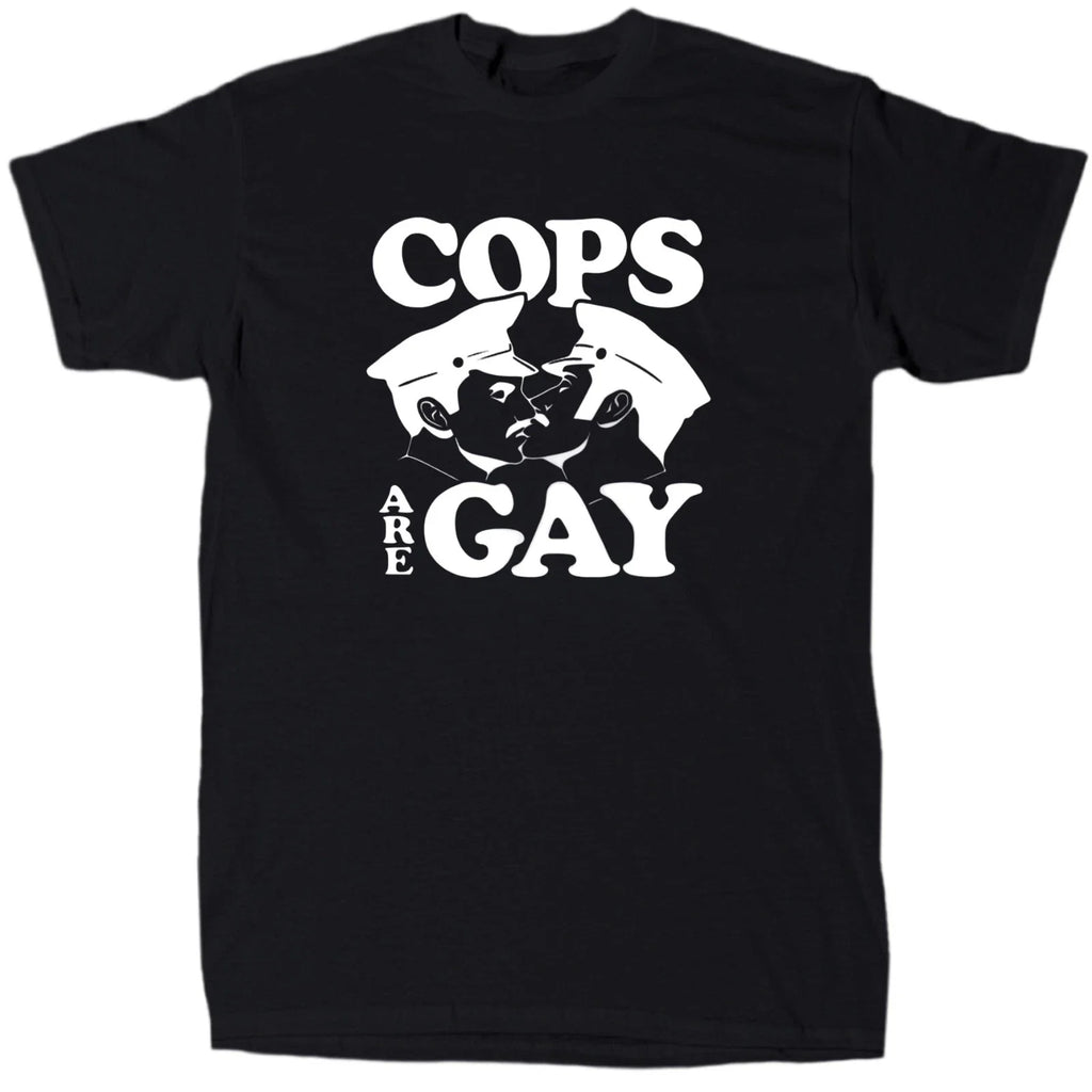 Cops Are Gay Men's Funny Offensive Cotton Gift - Adult & Kids T-Shirts, Sweatshirts & Hoodies apparel design preview 1