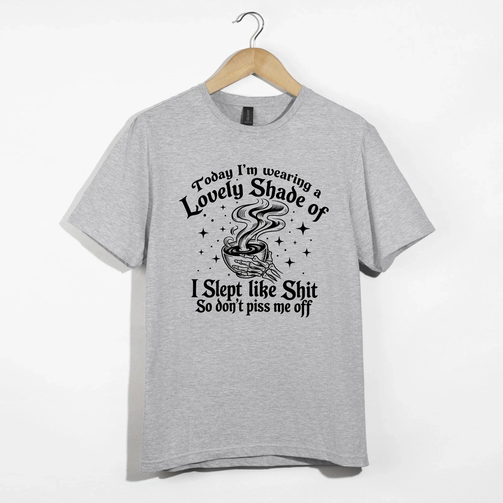Lovely Shade Funny Sarcastic Skeleton Coffee I Slept - Adult & Kids T-Shirts, Sweatshirts & Hoodies apparel design preview 1