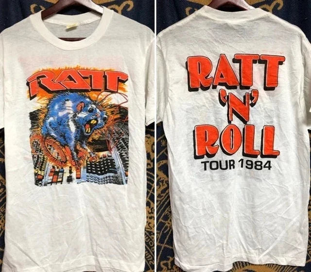 Remake Ratt band 90s Basic White Classic 2 sided - Adult & Kids T-Shirts, Sweatshirts & Hoodies apparel design preview 1