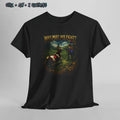 Funny RuneScape Meme Why Must We Fight Knight vs Cow - Adult & Kids T-Shirts, Sweatshirts & Hoodies apparel design preview 1