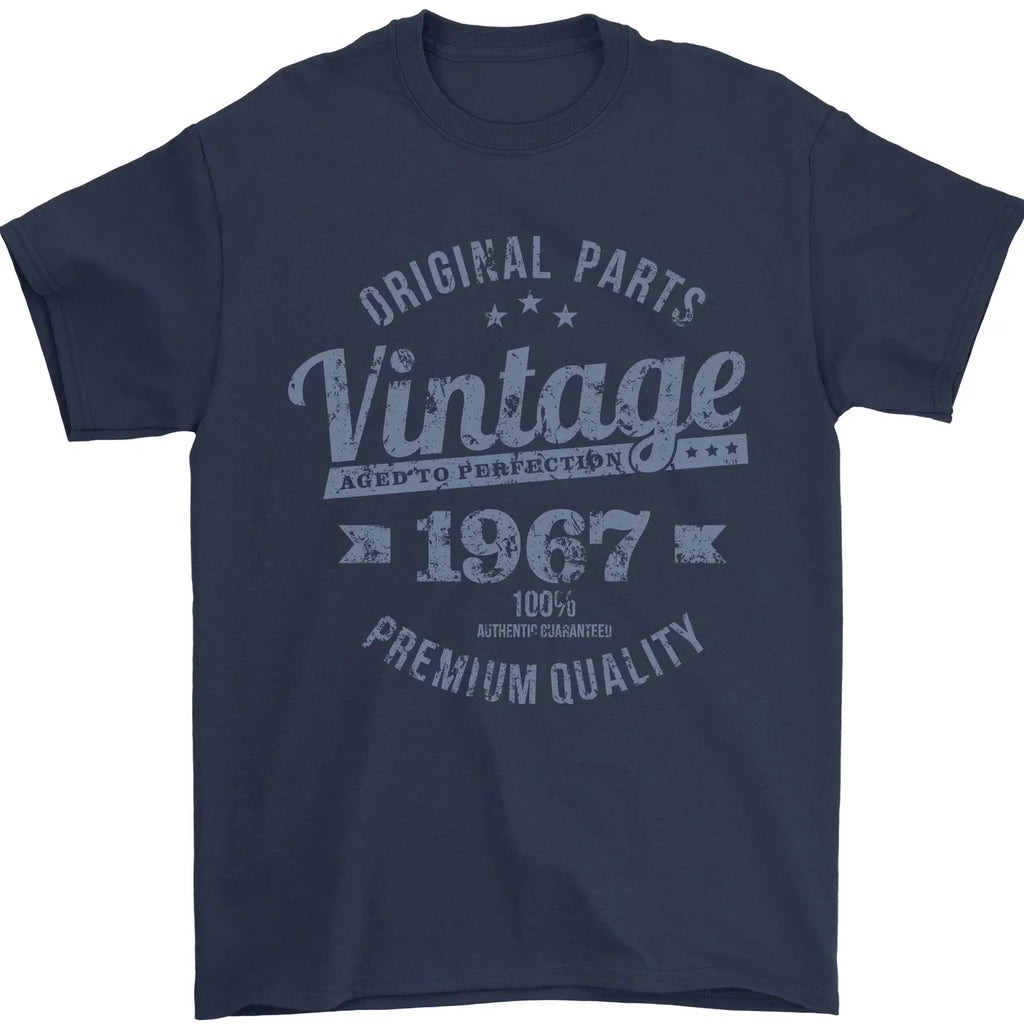 Vintage Year 59th Birthday 1967 Mens 100% Cotton - Adult & Kids T-Shirts, Sweatshirts & Hoodies apparel design preview 1