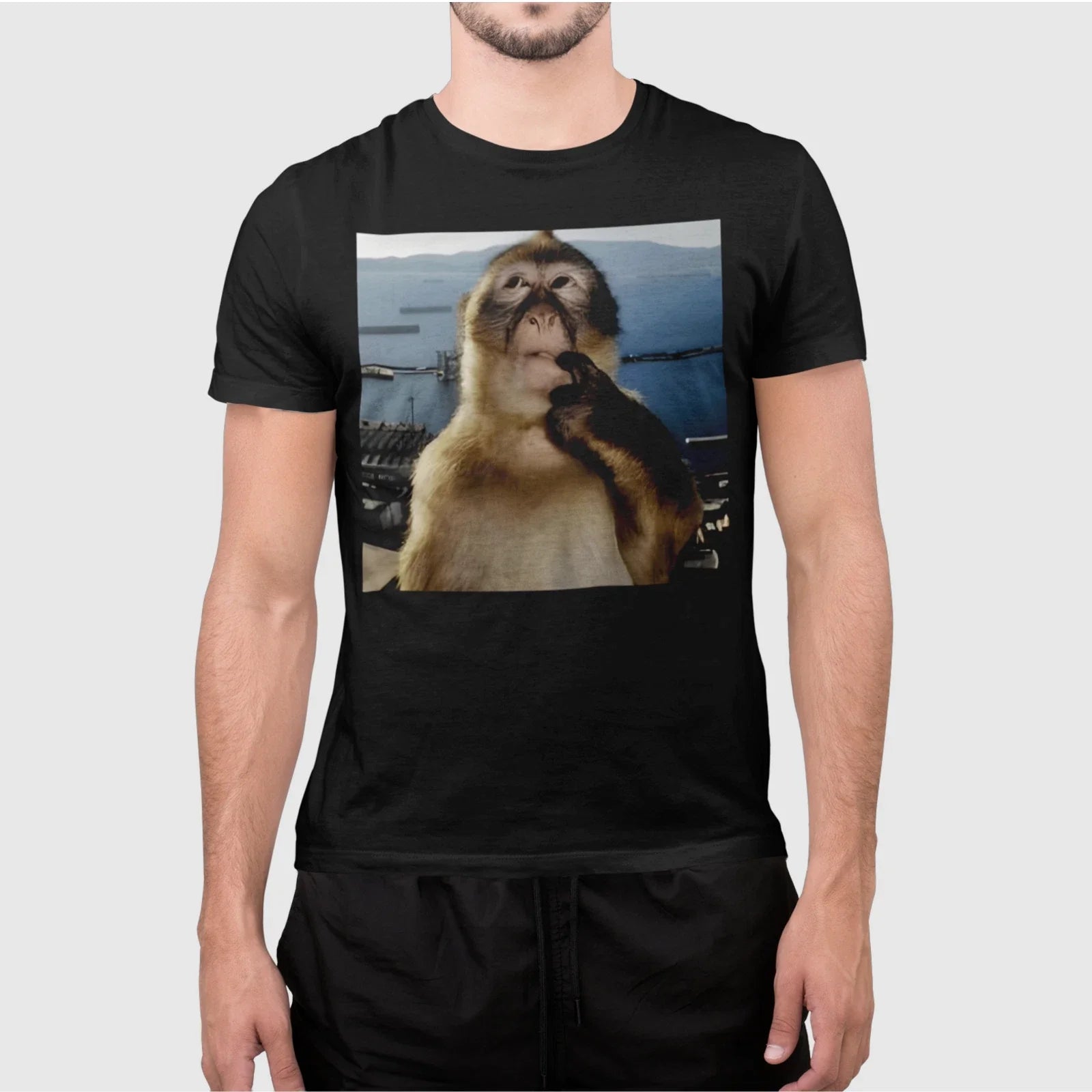 Funny Monkey Meme Unisex Animal Humor Graphic Gift - Adult & Kids T-Shirts, Sweatshirts & Hoodies apparel design preview 1