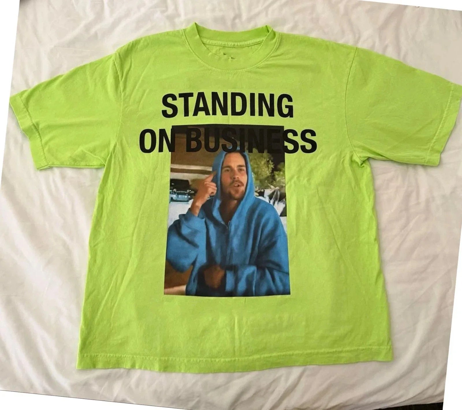 NEW Justin Bieber Standing On Business Meme 2026 - Adult & Kids T-Shirts, Sweatshirts & Hoodies apparel design preview 1