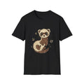Ferret Cute Hand-Drawn Illustrated Black Kawaii - Adult & Kids T-Shirts, Sweatshirts & Hoodies apparel design preview 1