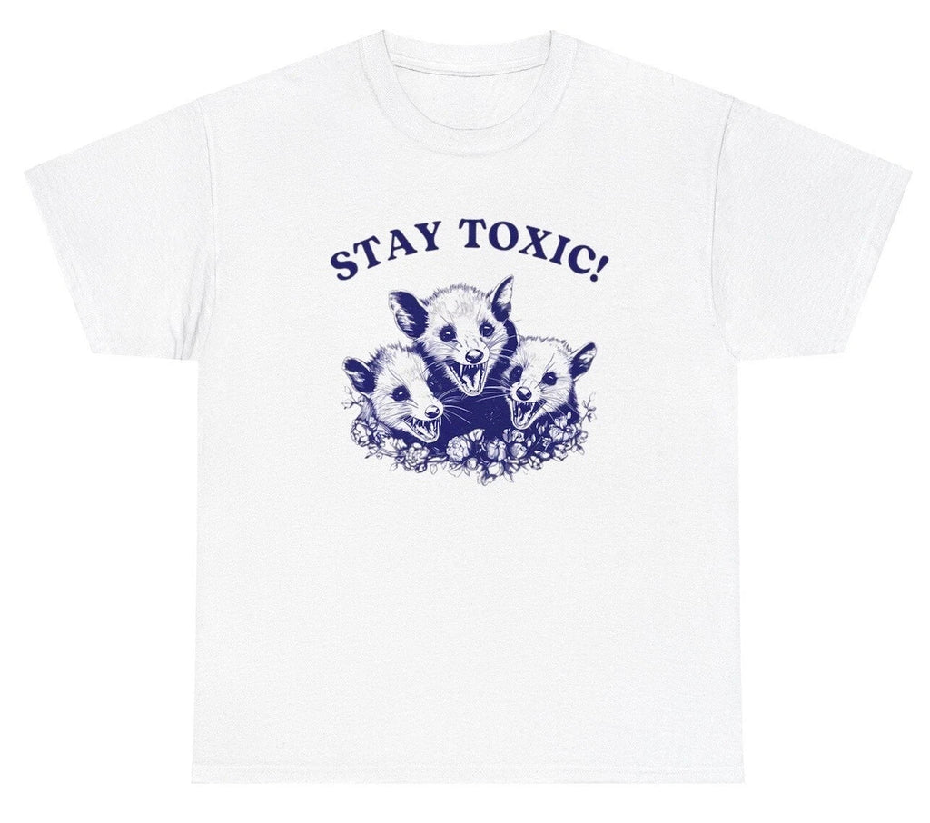 Stay Toxic Possum Funny Weird Sarcastic Meme Ironic - Adult & Kids T-Shirts, Sweatshirts & Hoodies apparel design preview 1