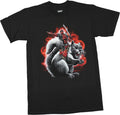 Deadpool New Pointing While Riding Squirrel - Adult & Kids T-Shirts, Sweatshirts & Hoodies apparel design preview 1