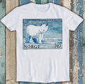 1975 Norway Svalbard Polar Bear Postage Stamp Mail - Adult & Kids T-Shirts, Sweatshirts & Hoodies apparel design preview 1