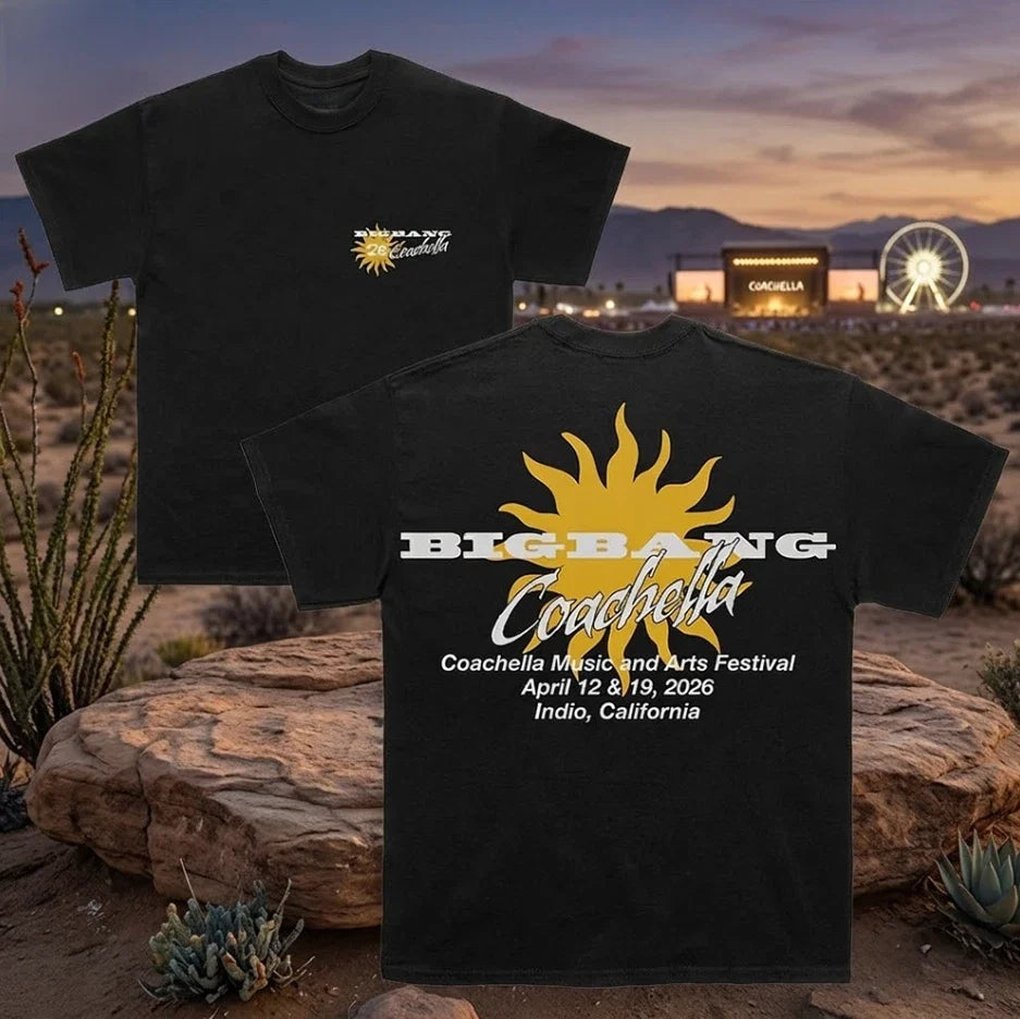 HOT NEW ITEM! Bigbang Sundaze Coachella 2026 Black - Adult & Kids T-Shirts, Sweatshirts & Hoodies apparel design preview 1