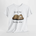 Sleepy Sloth Funny Up At Five Barely Alive Lazy - Adult & Kids T-Shirts, Sweatshirts & Hoodies apparel design preview 1
