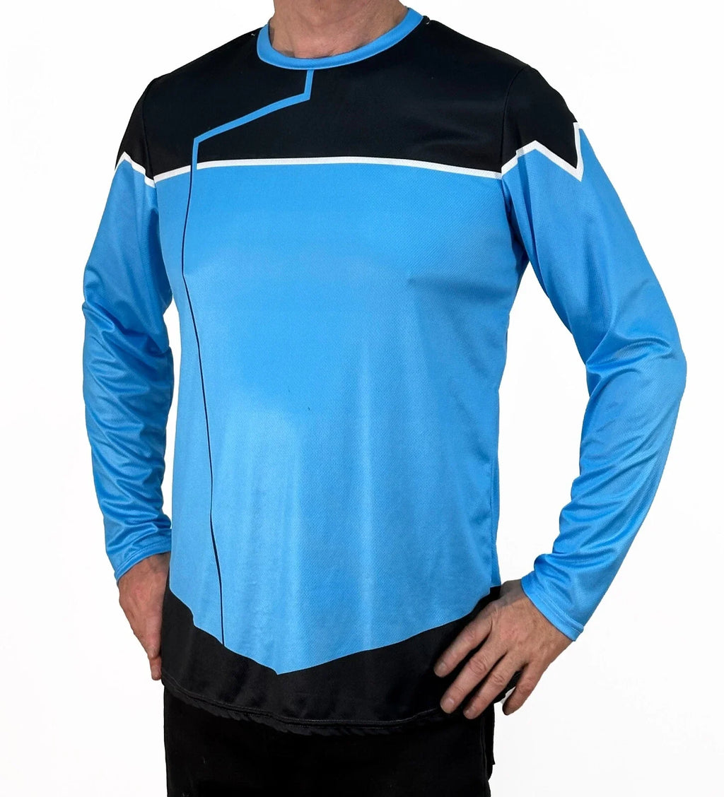 Lower Decks Uniform Costume- Blue Tunic - Adult & Kids T-Shirts, Sweatshirts & Hoodies apparel design preview 1