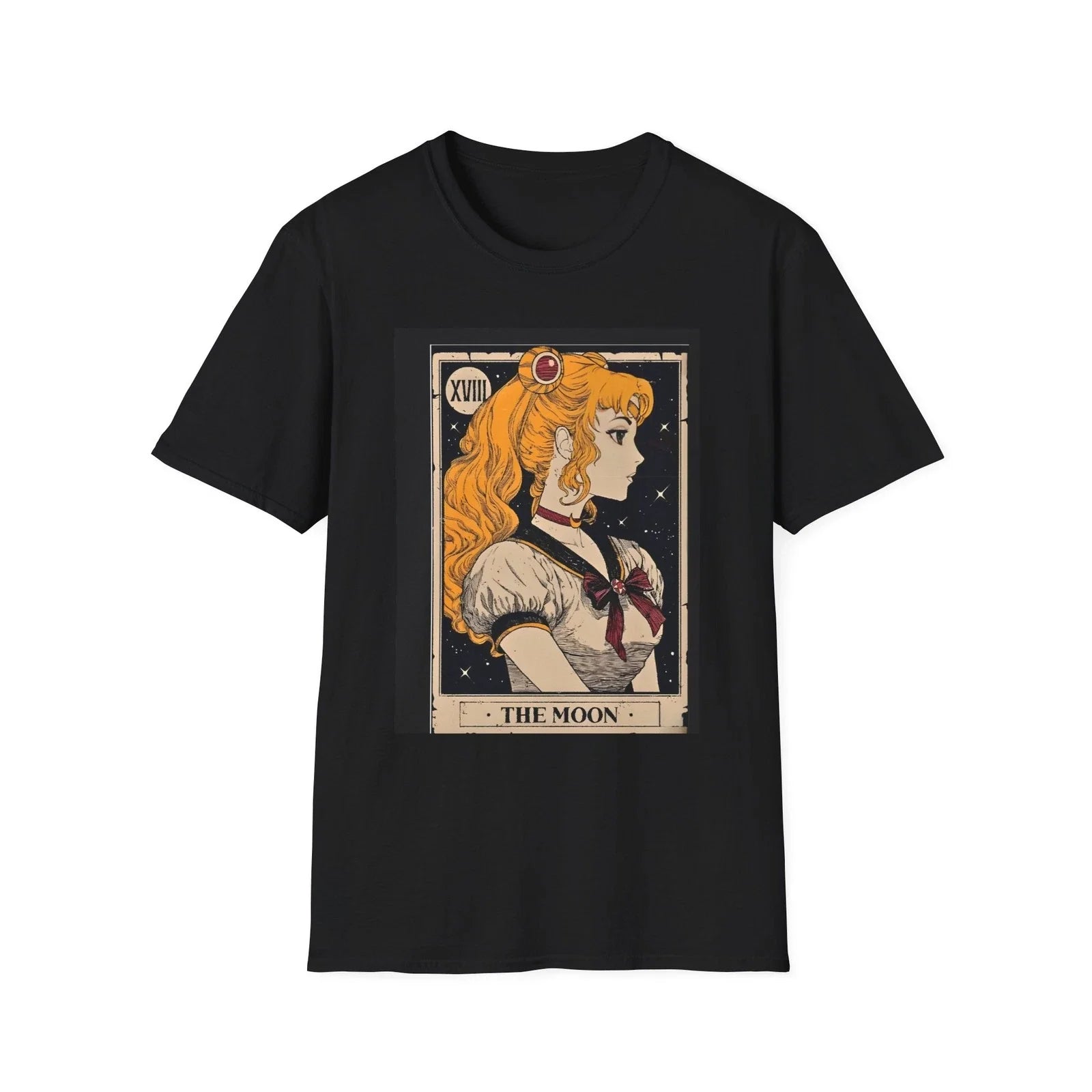 Sailor Moon Tarot Card Maiden Vintage Anime Design - Adult & Kids T-Shirts, Sweatshirts & Hoodies apparel design preview 1