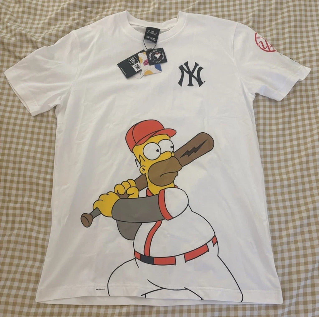 Lids X The Simpsons New York Yankees Homer Simpson - Adult & Kids T-Shirts, Sweatshirts & Hoodies apparel design preview 1