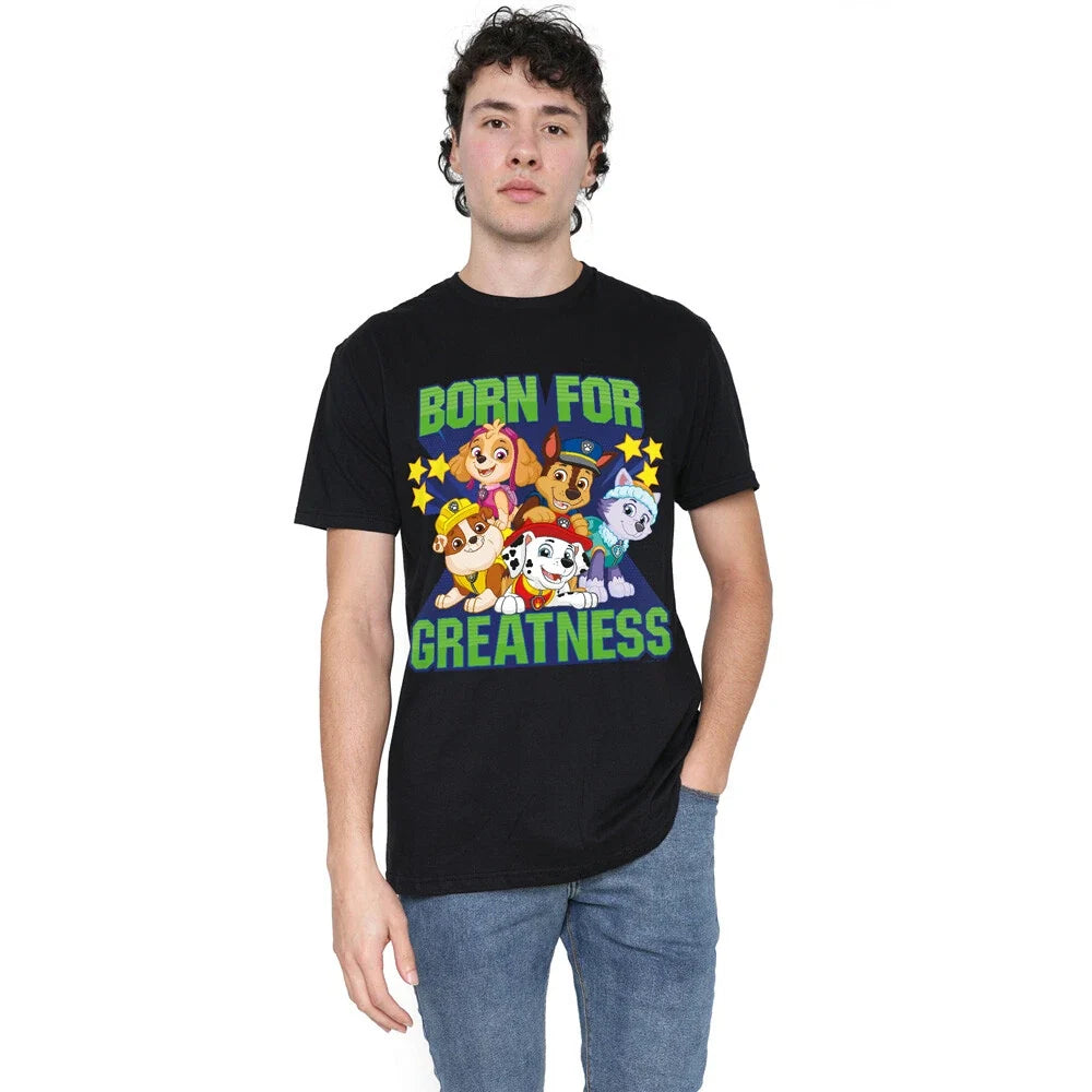 Paw Patrol Born For Greatness S-2XL, Black - Adult & Kids T-Shirts, Sweatshirts & Hoodies apparel design preview 1