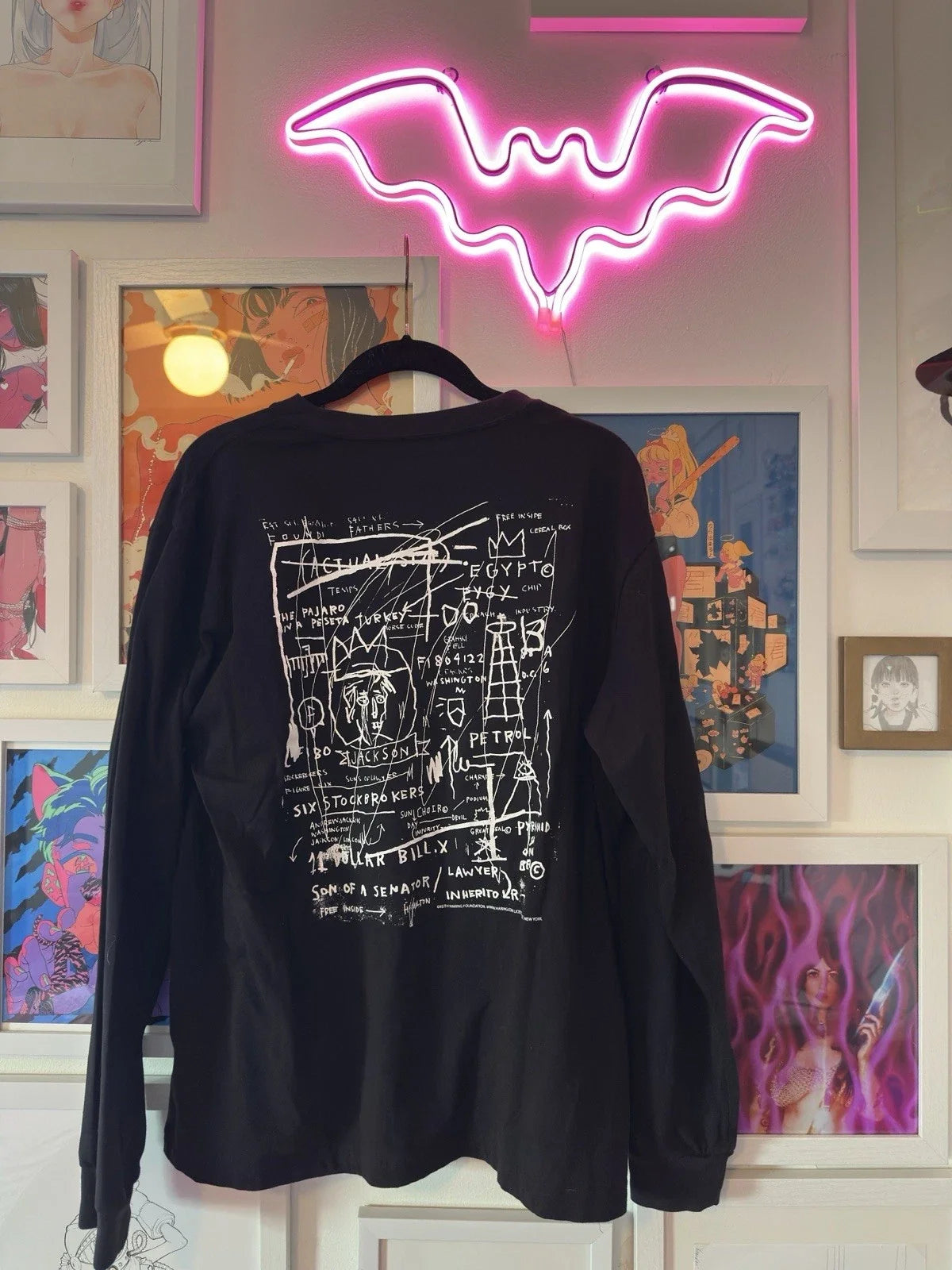 Jean Michel Basquiat Gap Pop Art Keith Haring Black M - Adult & Kids T-Shirts, Sweatshirts & Hoodies apparel design preview 1