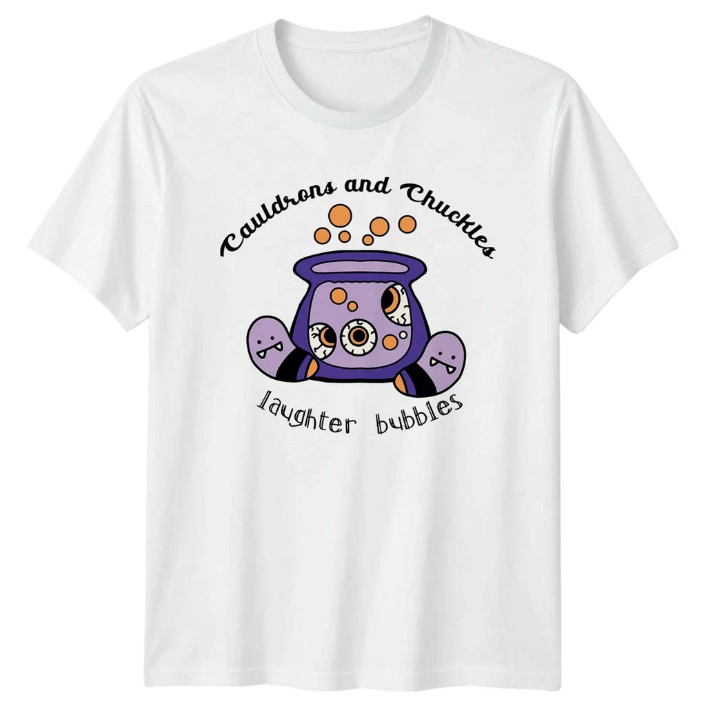 Cauldrons And Chuckles Laughter Bubbles Halloween - Adult & Kids T-Shirts, Sweatshirts & Hoodies apparel design preview 1
