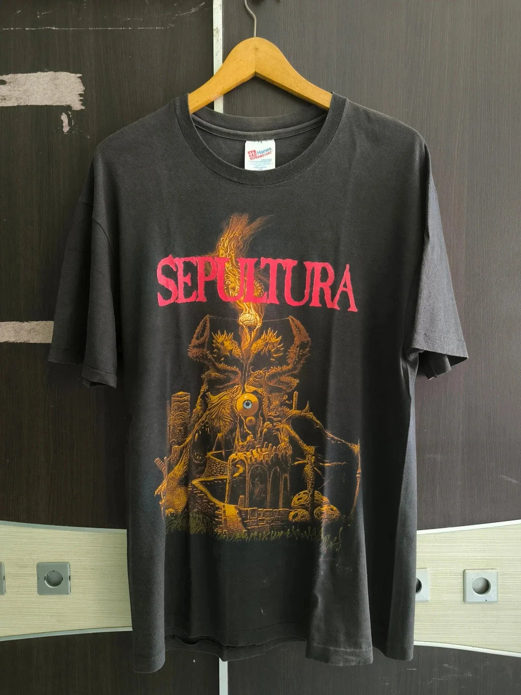 Vintage 90s Sepultura Band "ARISE" Reprint - Adult & Kids T-Shirts, Sweatshirts & Hoodies apparel design preview 1