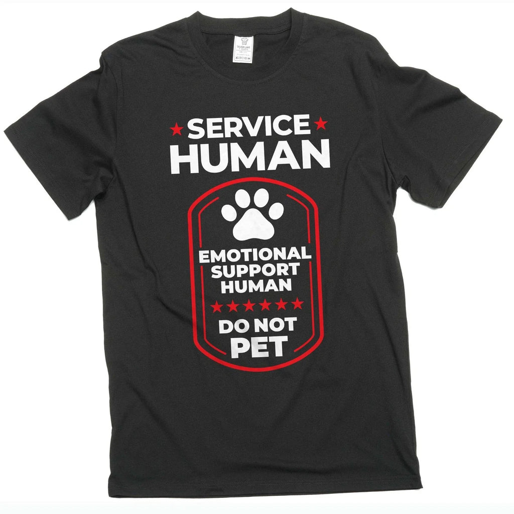 Men's Service Human Emotional Support Funny Saying - Adult & Kids T-Shirts, Sweatshirts & Hoodies apparel design preview 1
